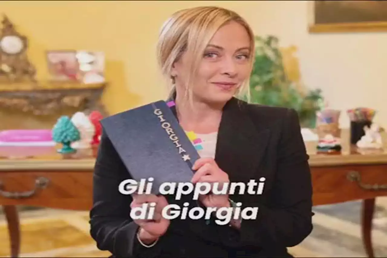 Meloni lancia 'gli appunti di Giorgia', la rubrica social del premier - Video