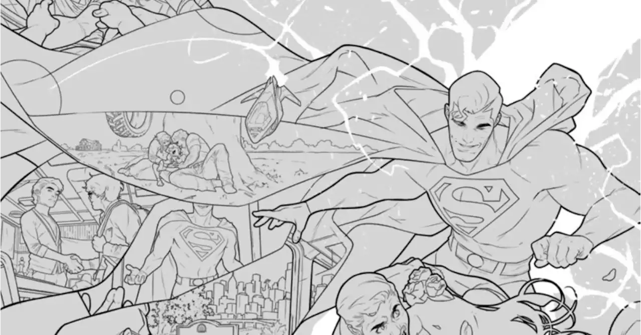 Jamal Campbell's Work In Progress For Superman #1