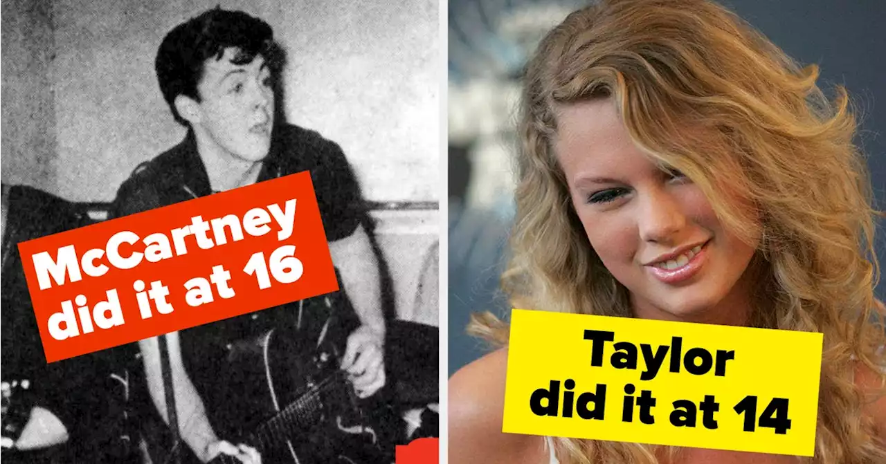 15 Famous Musicians Who Were Freakishly Young When They Wrote Their Biggest Hits