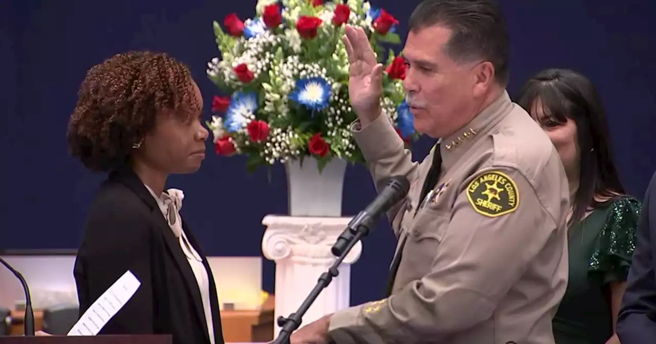 Robert Luna is sworn in as the 34th Los Angeles County Sheriff