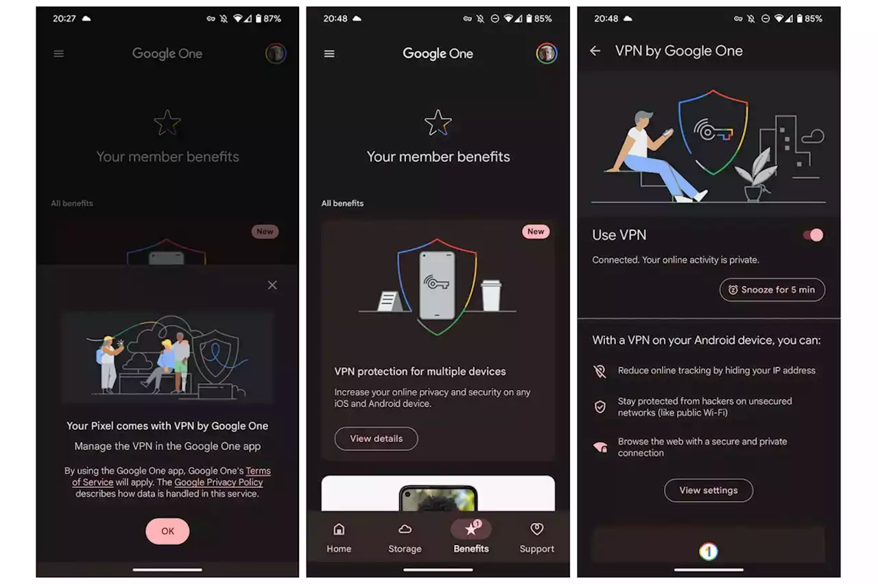 Le VPN de Google One commence à s'activer gratuitement sur les Pixel 7