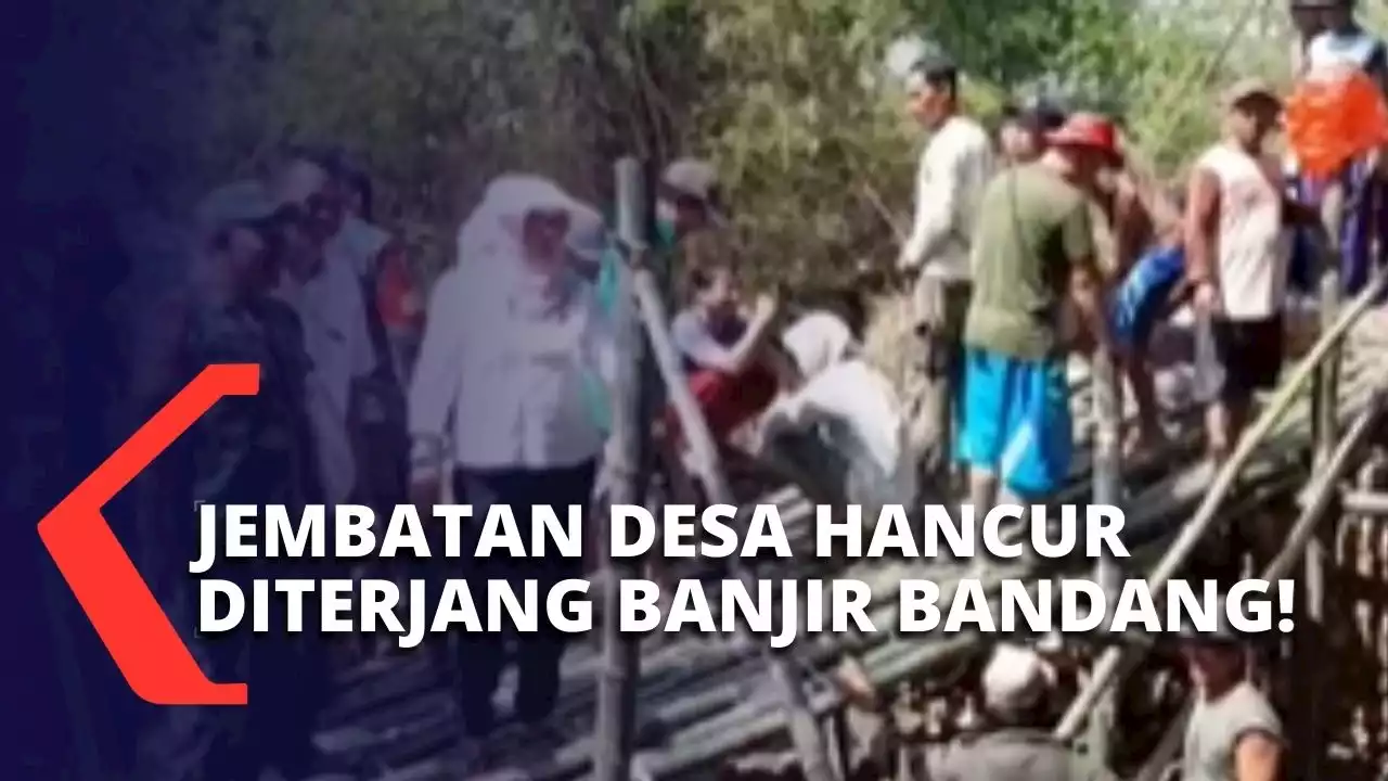 Diterjang Banjir Bandang, Jembatan Akses Desa Gombang & Desa Karang di Blora Jateng Ambrol!