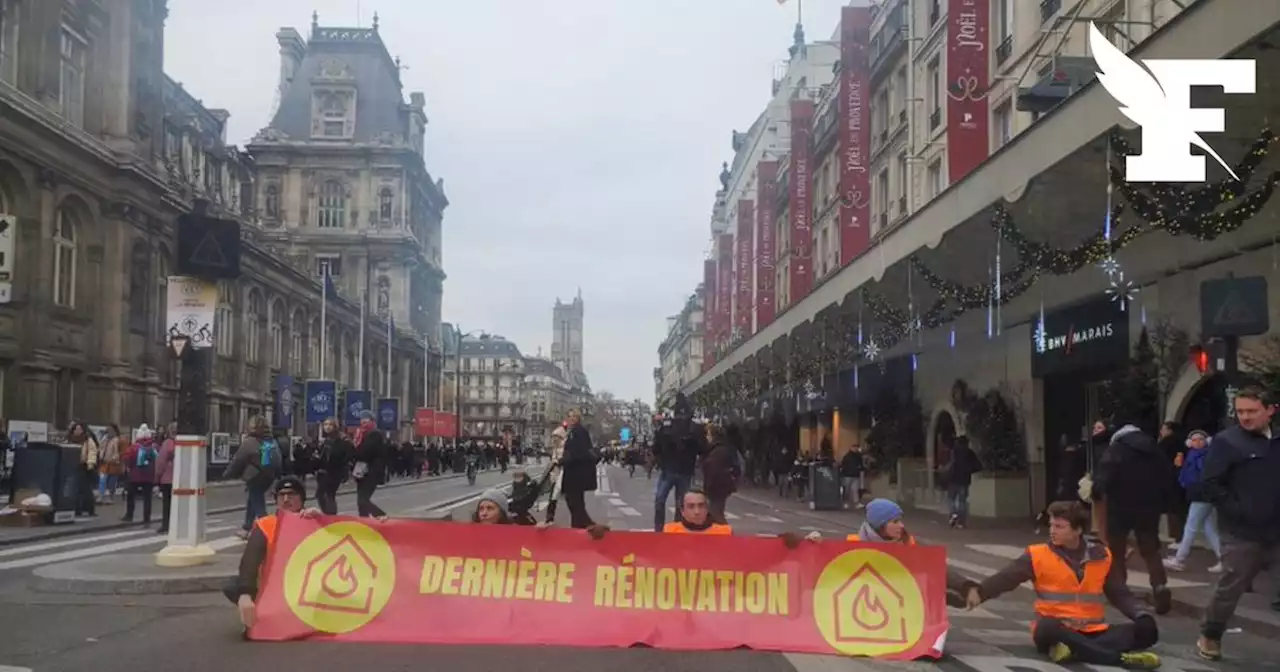 Paris : les militants pro-climat de Dernière rénovation bloquent la rue de Rivoli... et les bus