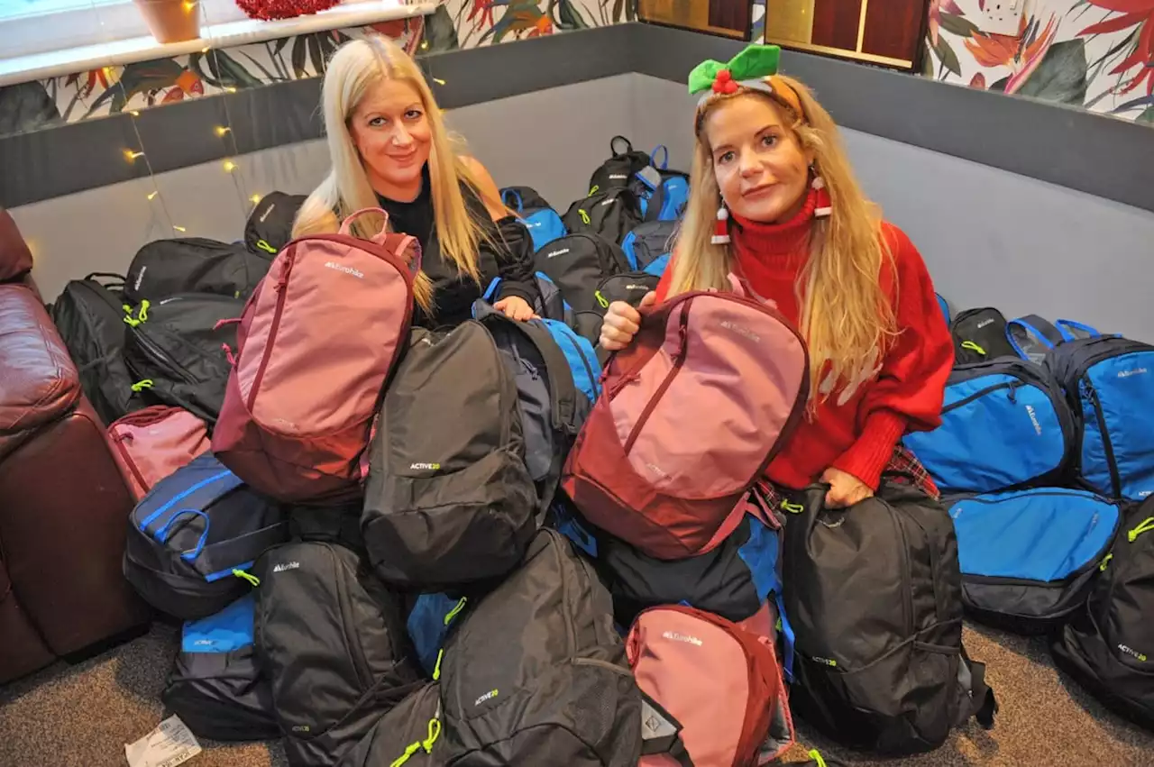 Heart-warming pictures as Leeds charity Homeless Street Angels pack Christmas rucksacks for those in need