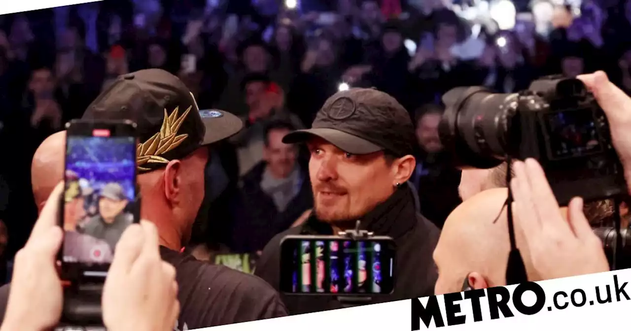 Tyson Fury sends vicious message to Oleksandr Usyk during tense stare down