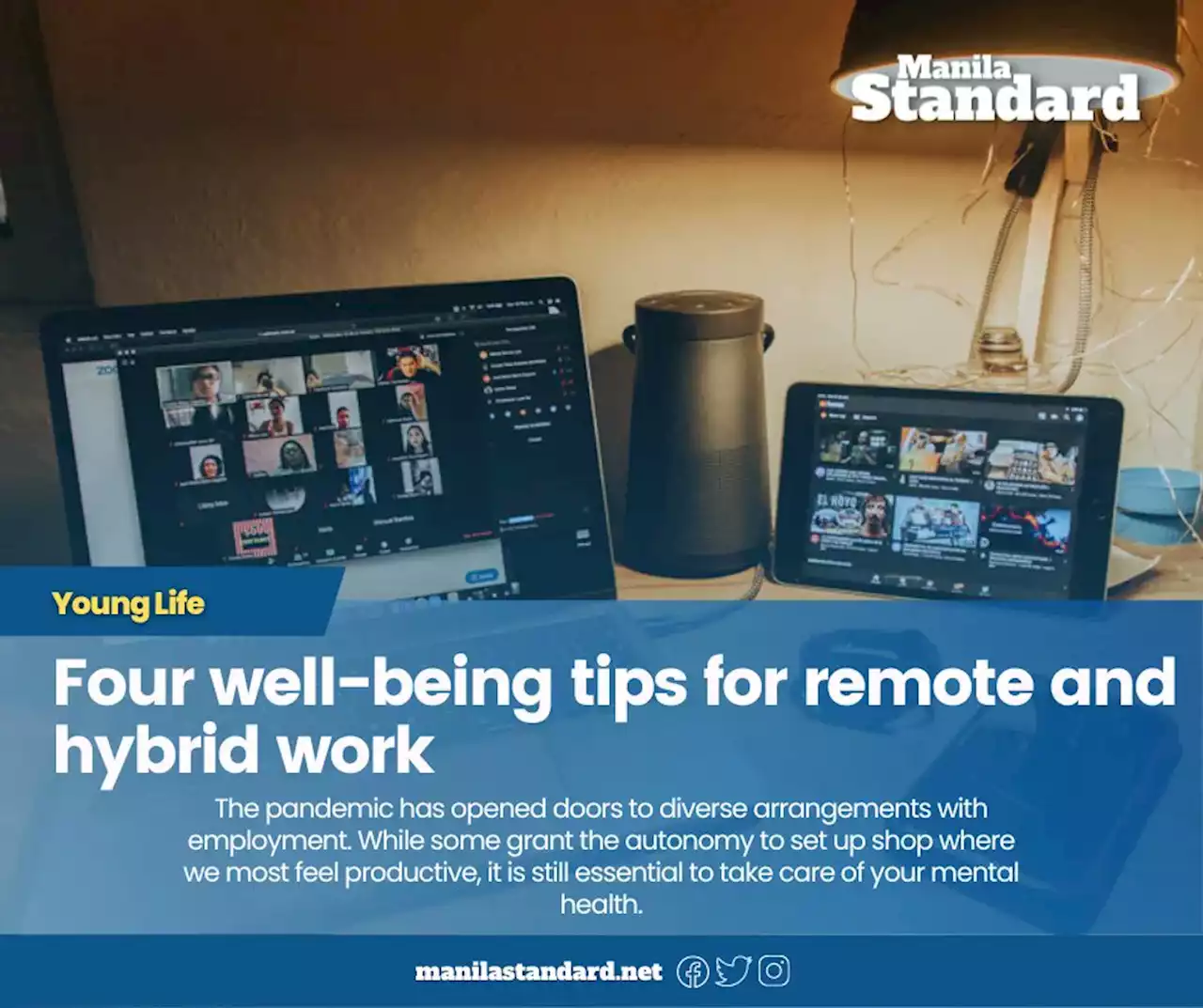 Four well-being tips for remote and hybrid work