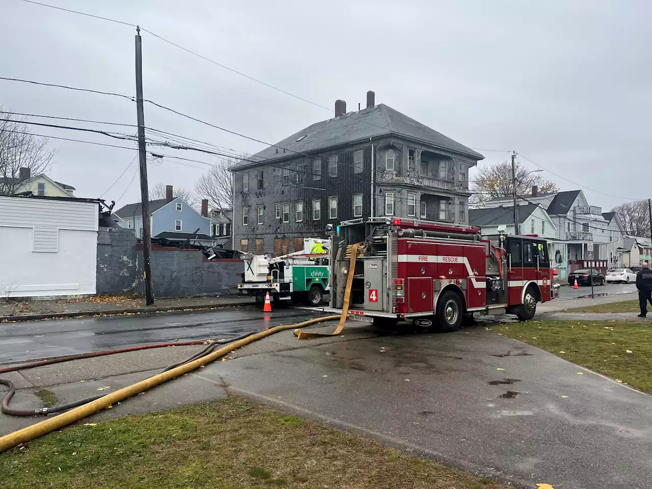 New Bedford Building Collapses After Massive Overnight Fire