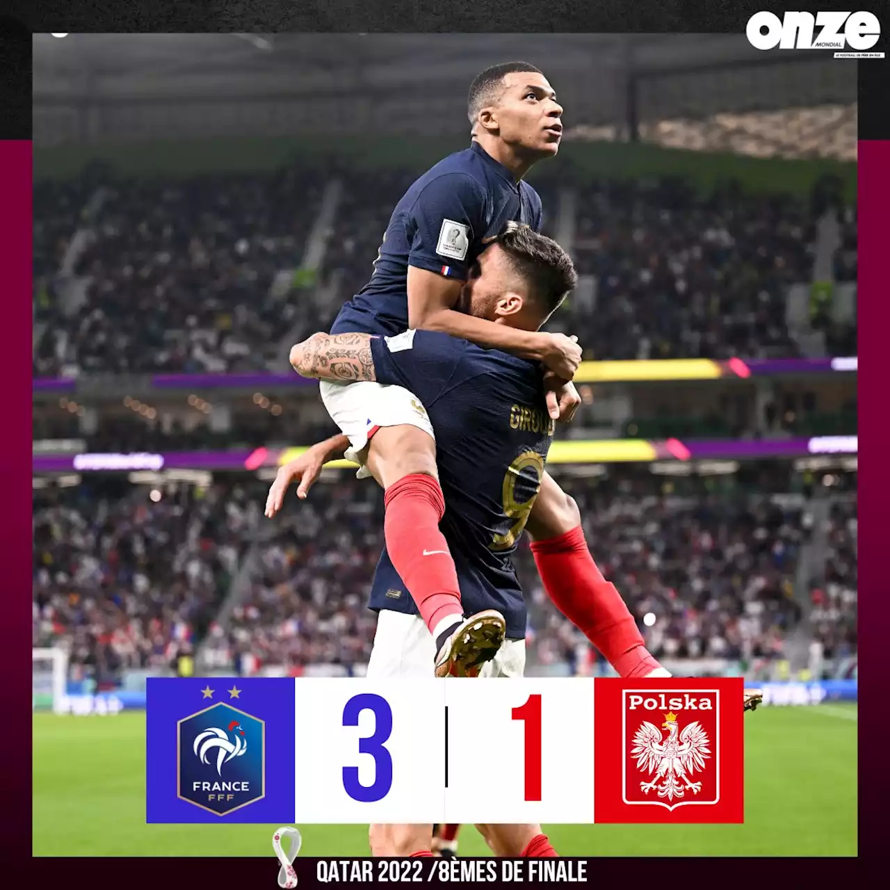 🚨 France - Pologne : les Bleus rejoignent les quarts, Giroud entre dans l’histoire et Mbappé régale !