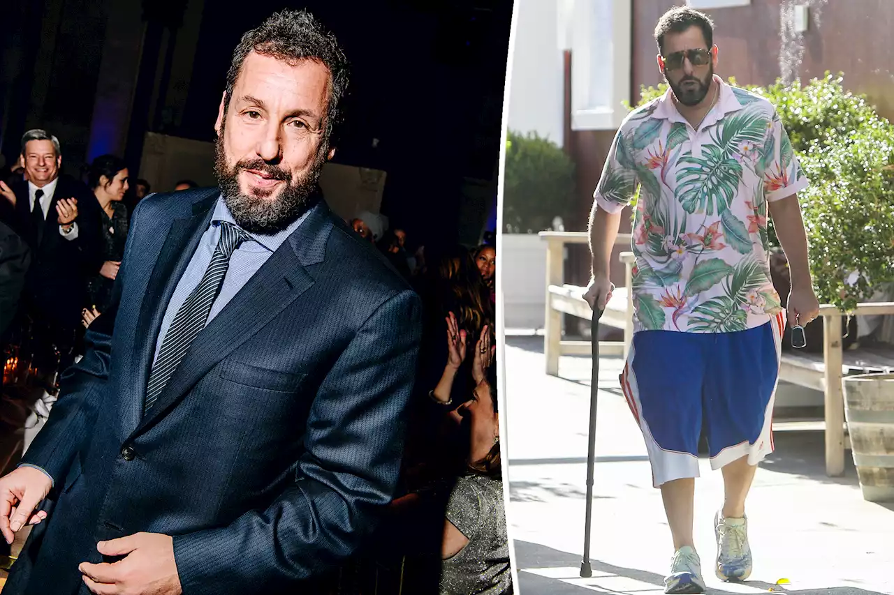 Adam Sandler jokes he feels old while recovering from hip surgery