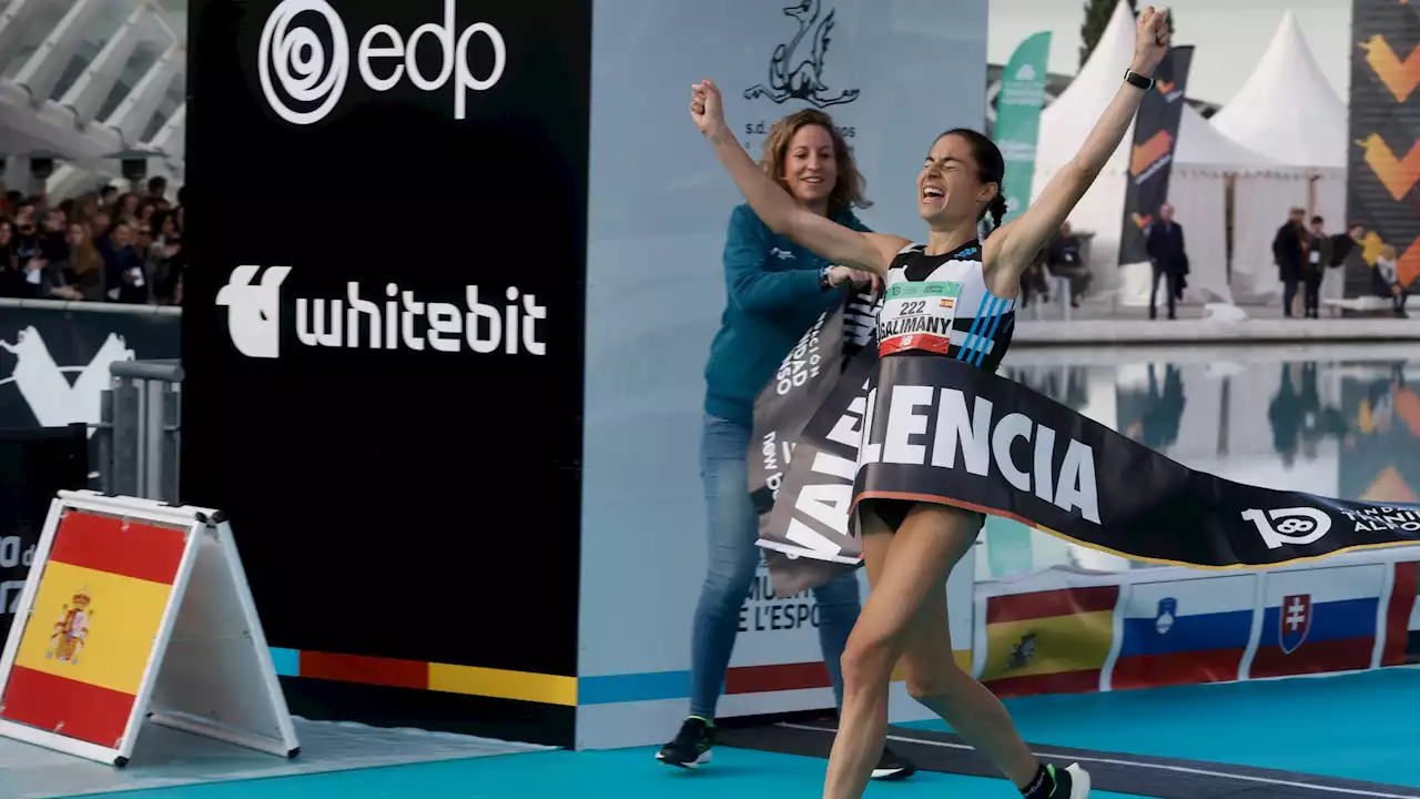 Marta Galimany bate el récord de España en el maratón de Valencia