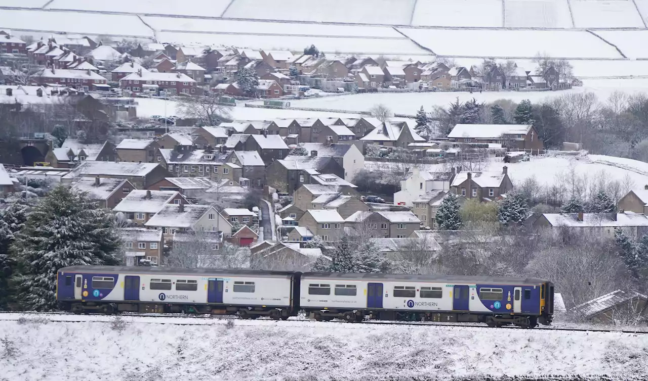 Snow already falling in parts of UK with warning temperatures could plunge to -8C this week