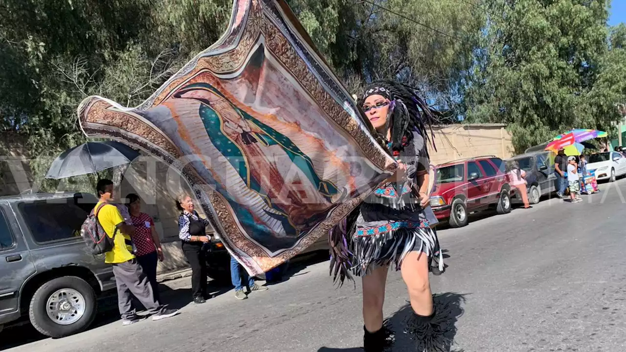 Peregrinan en Saltillo cientos de trabajadores guadalupanos; claman mejores sueldos y prestaciones