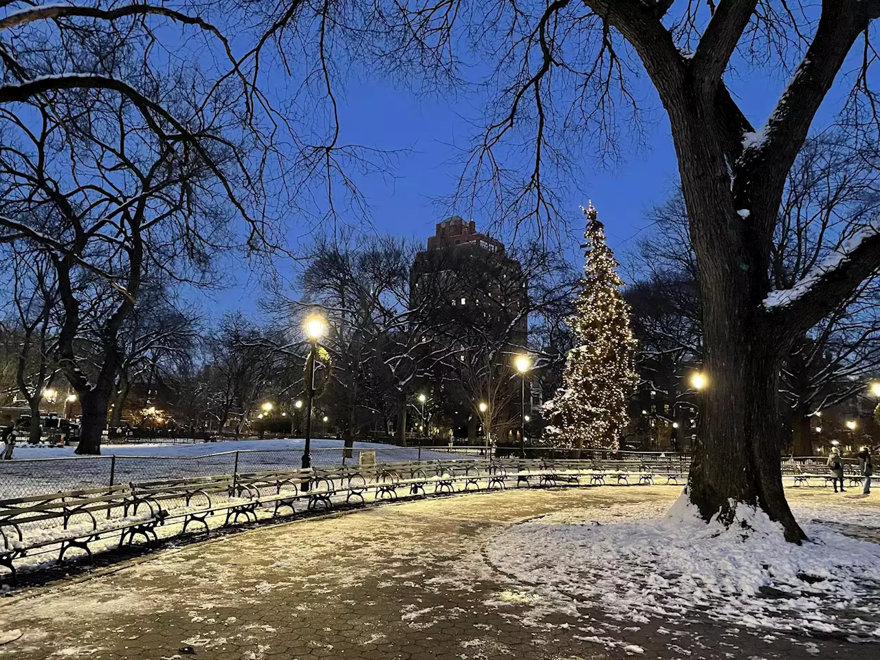 Christmas Mountain Installation Goes up in the Greene Space | The Brian Lehrer Show | WNYC