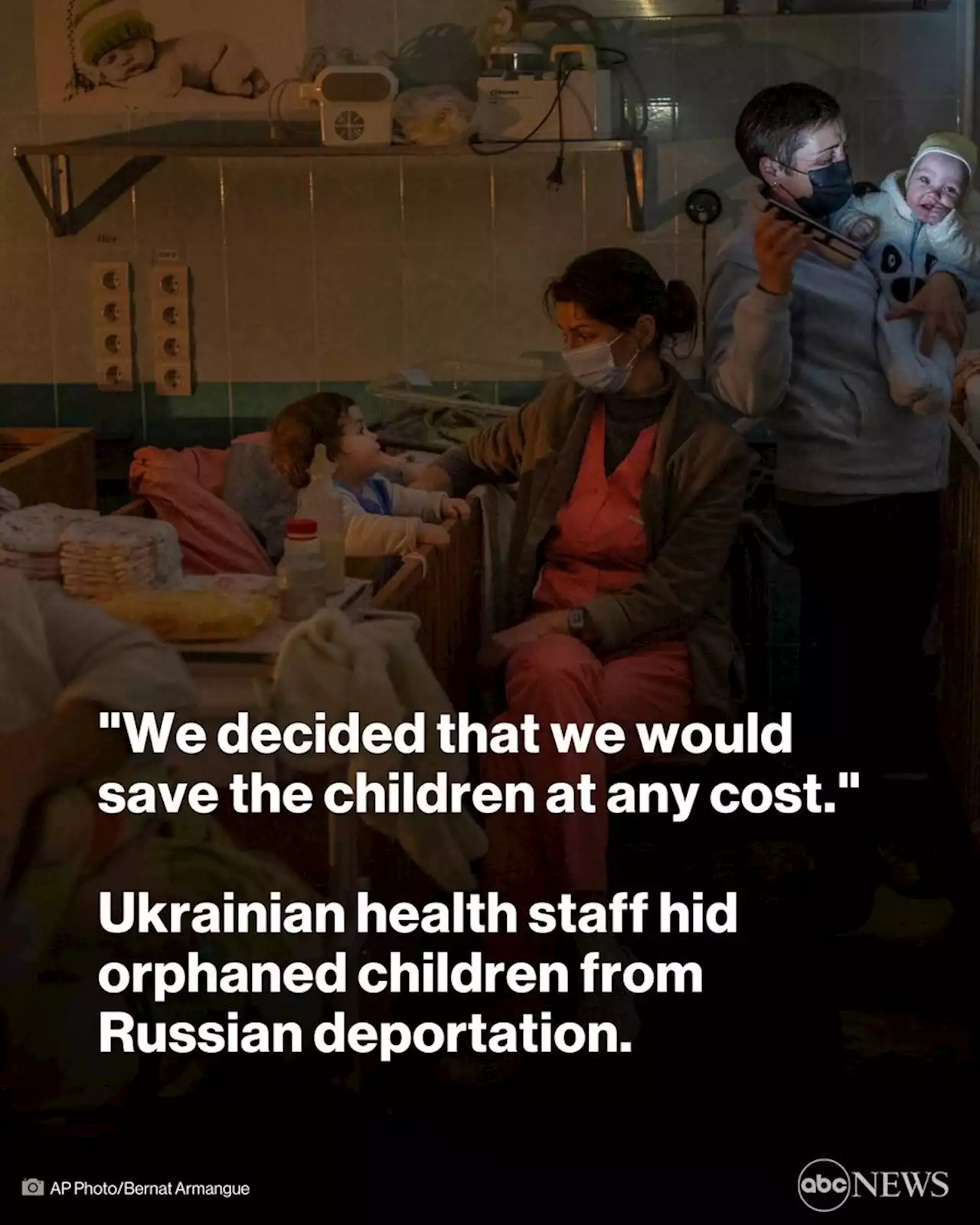 Ukrainians hid orphaned children from Russian deportation