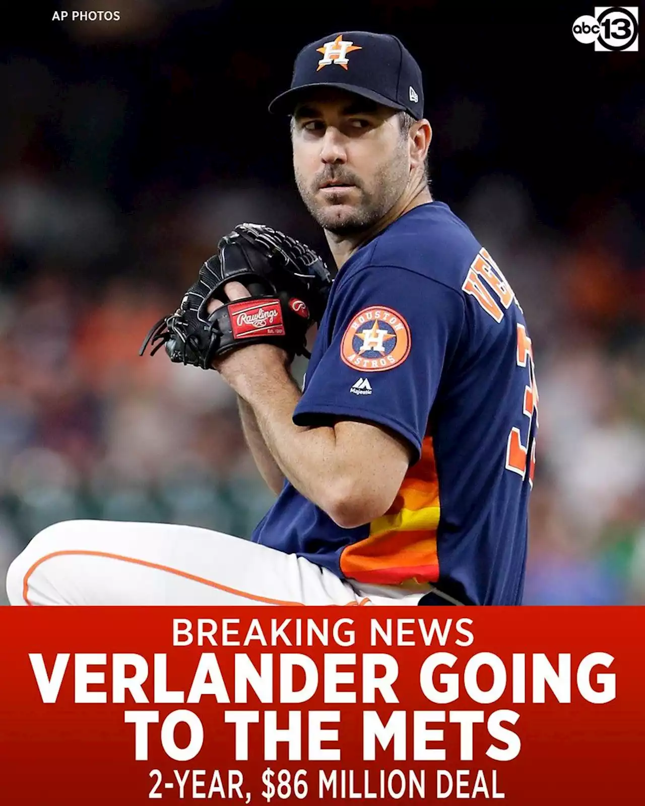 Thank you, JV! Star pitcher Justin Verlander heading to Big Apple to play for New York Mets: sources