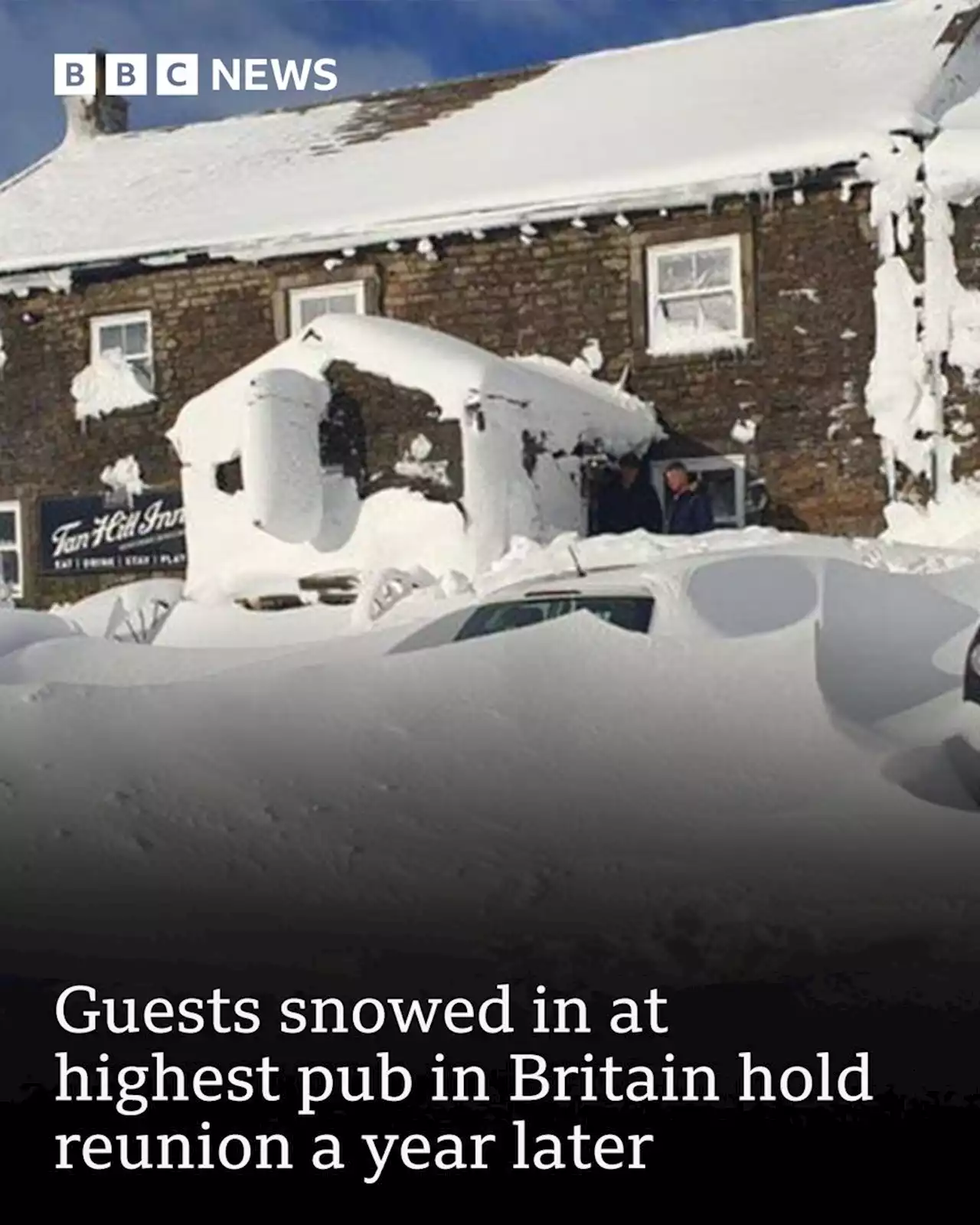 Tan Hill Inn: Guests snowed in at highest pub hold reunion