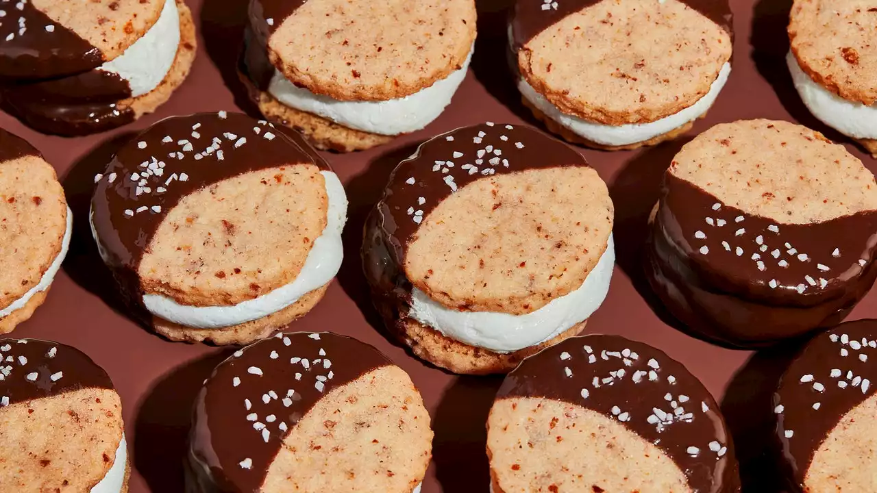 Pretzel and Potato Chip Moon Pies