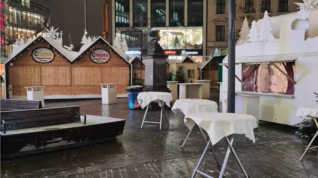 Weihnachtsmärkte in der Düsseldorfer Innenstadt geräumt