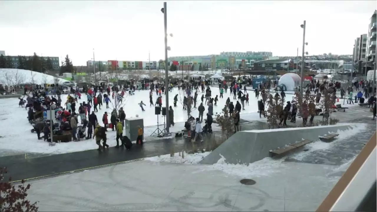 Central Commons Park community ice rink opens to Calgarians