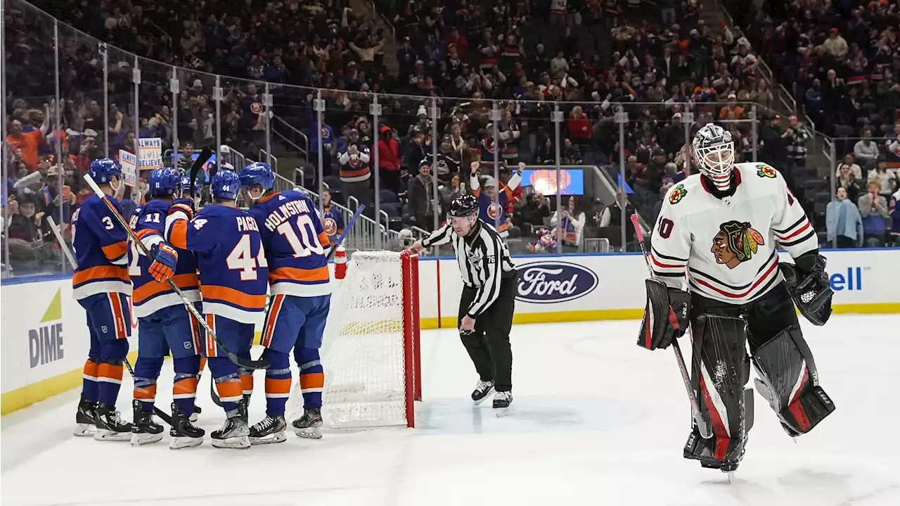 Blackhawks offense sputters as Islanders shut them out 3-0