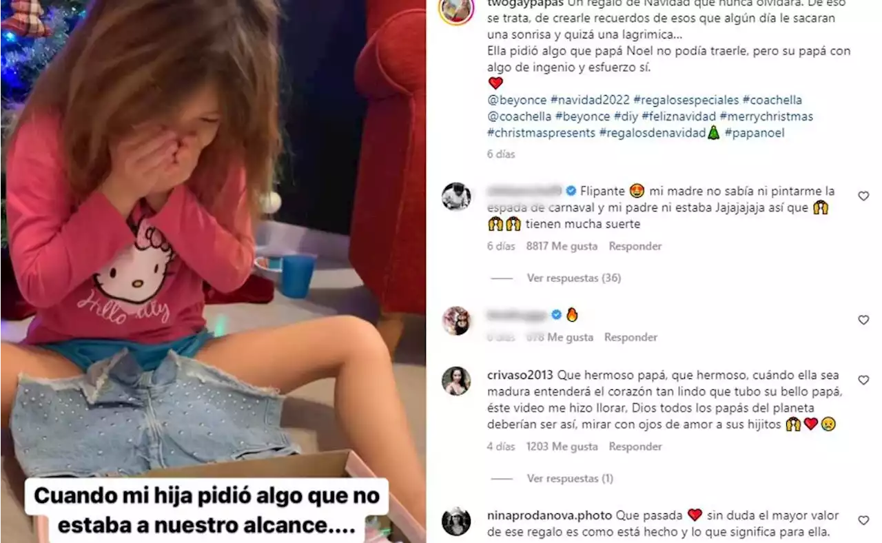 Papá cumple sueño de su hija con estas botas de Beyoncé 'que no existían'