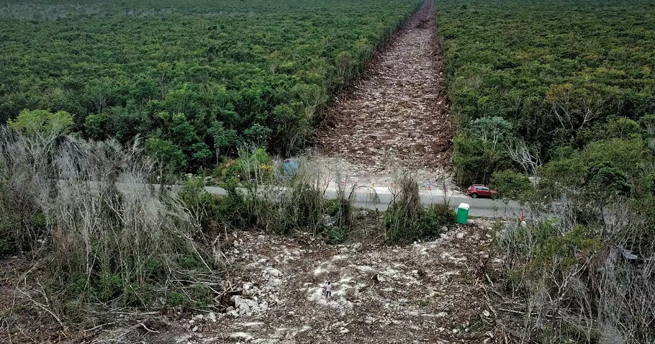 AMLO presenta vía elevada para Tramo 5 del Tren Maya