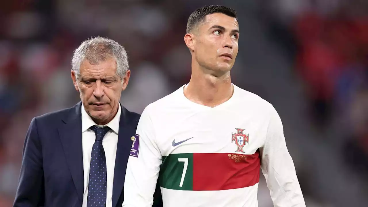 A Fernando Santos no le 'gustó' la actitud de CR7