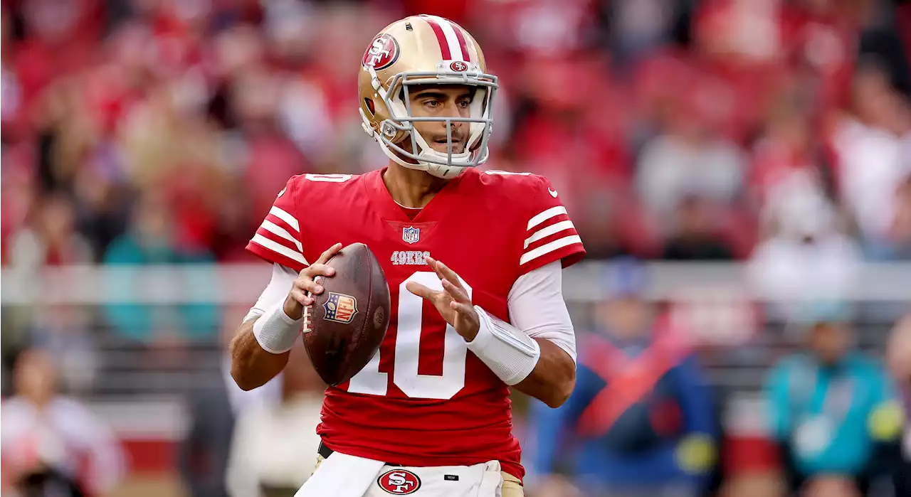 49ers' Jimmy Garoppolo out for season after suffering foot injury vs. Dolphins