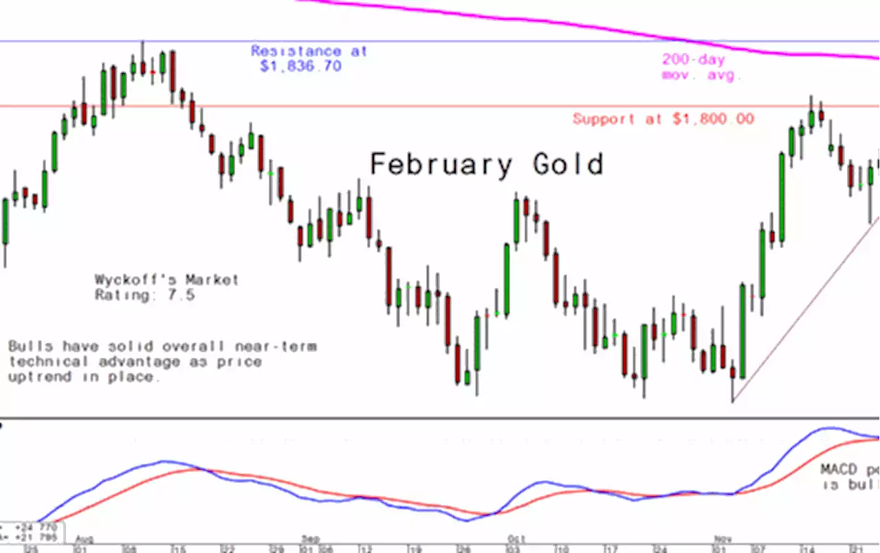 Monday Charts for Gold, Silver and Platinum and Palladium, December 5