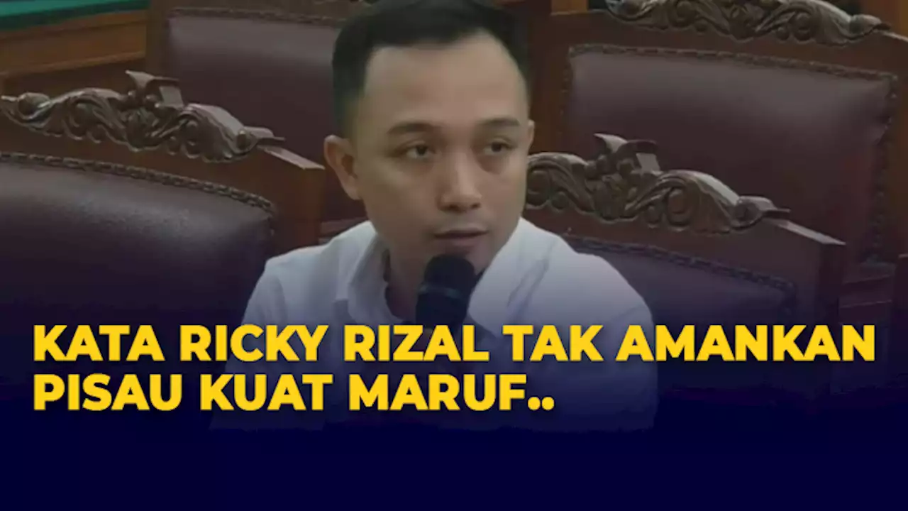 Jaksa Tanyakan Alasan Ricky Rizal Tak Amankan Pisau Kuat Maruf saat di Magelang