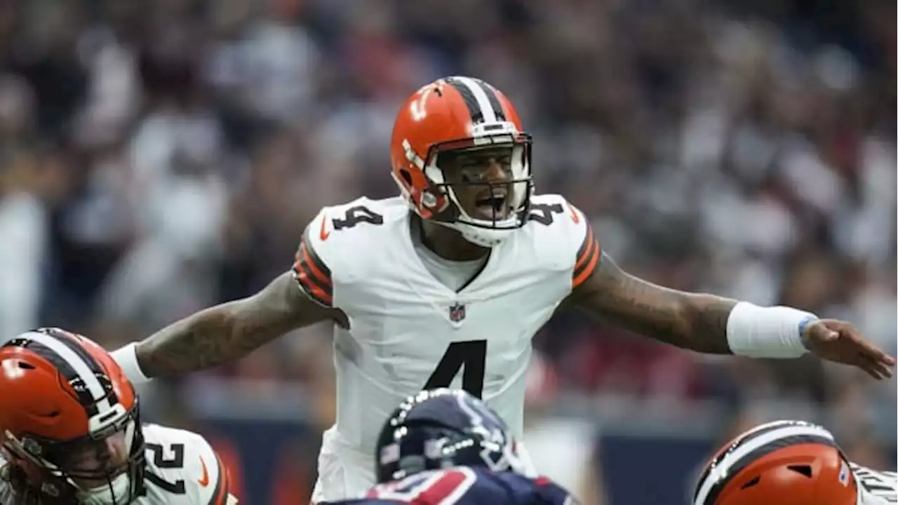 A rusty Deshaun Watson booed relentlessly in debut for Browns, still earns victory over Texans