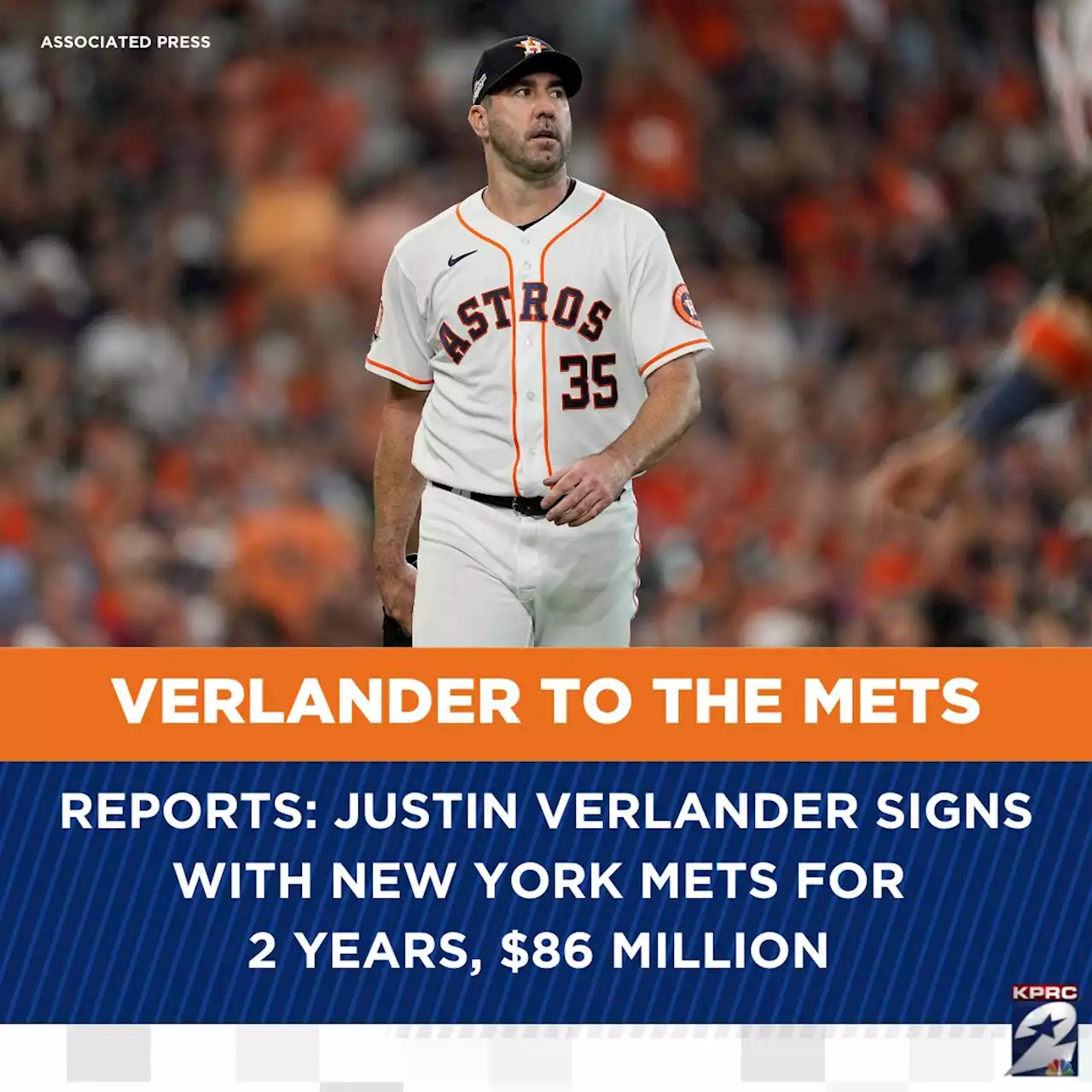 Justin Verlander signs with New York Mets for two years, $86M, reports say