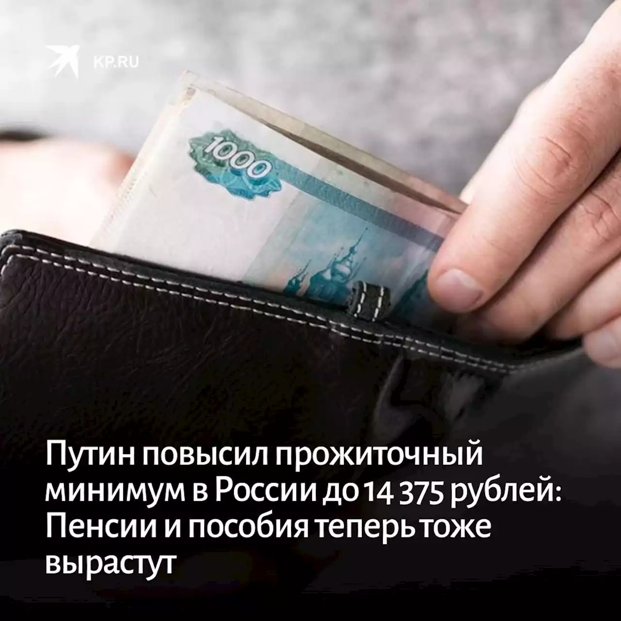 Путин повысил прожиточный минимум в России до 14 375 рублей: Пенсии и пособия теперь тоже вырастут