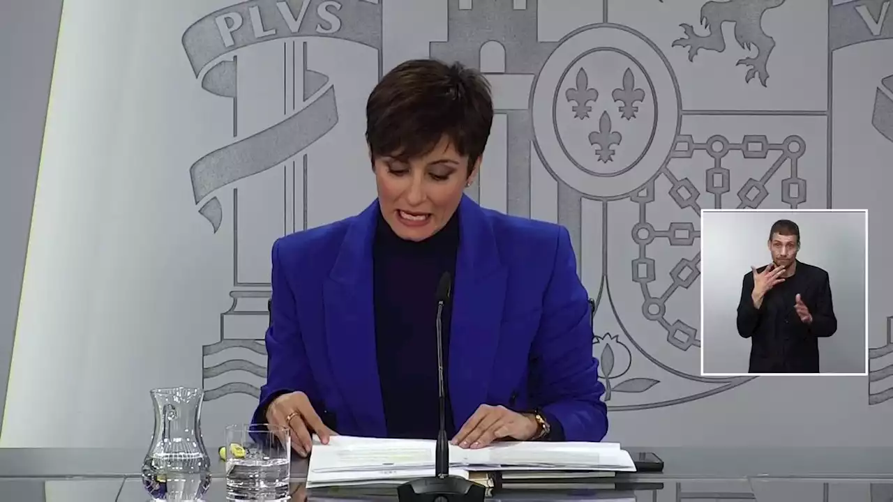 Rueda de prensa tras el Consejo de Ministros, en directo