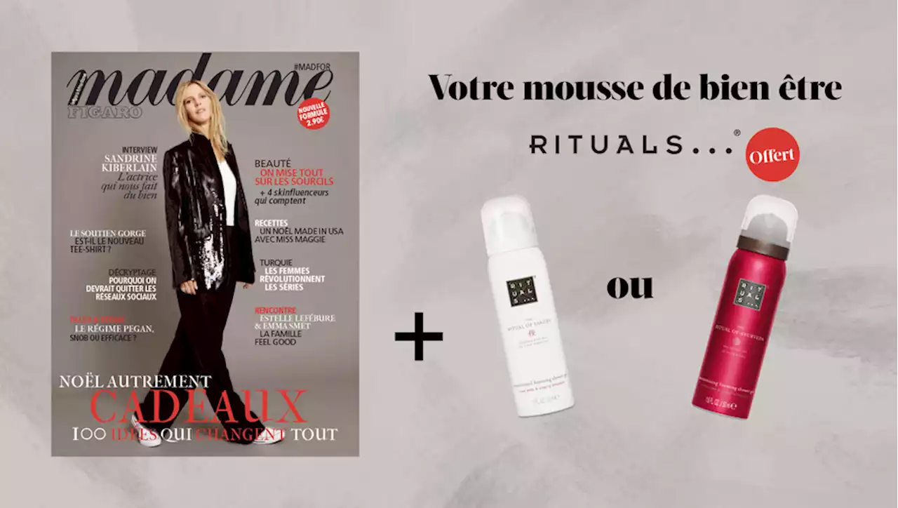 Une mousse de douche Rituals avec votre magazine