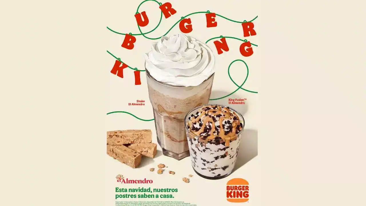 La Navidad llega a Burger King junto a los postres de El Almendro