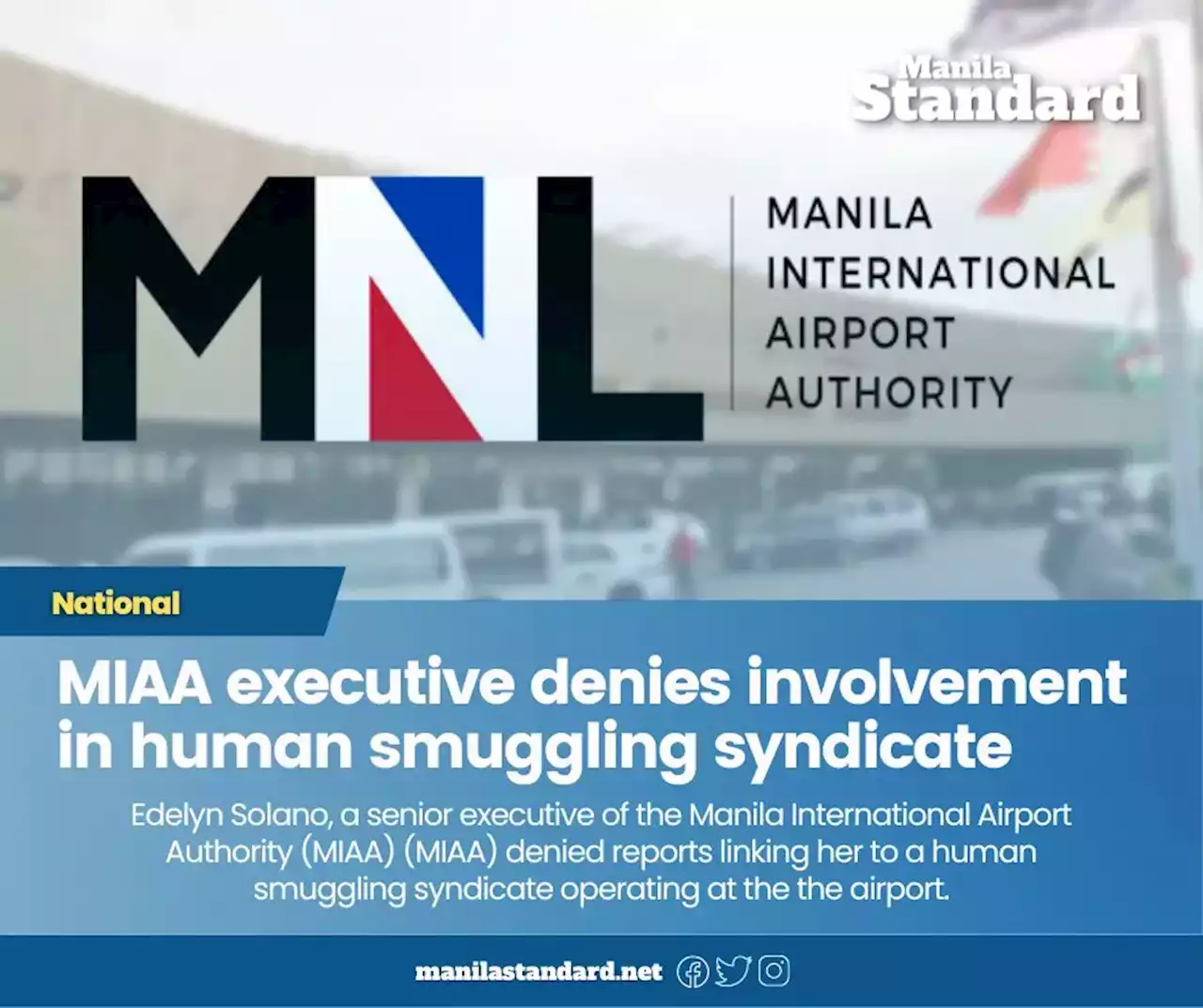 MIAA executive denies involvement in human smuggling syndicate