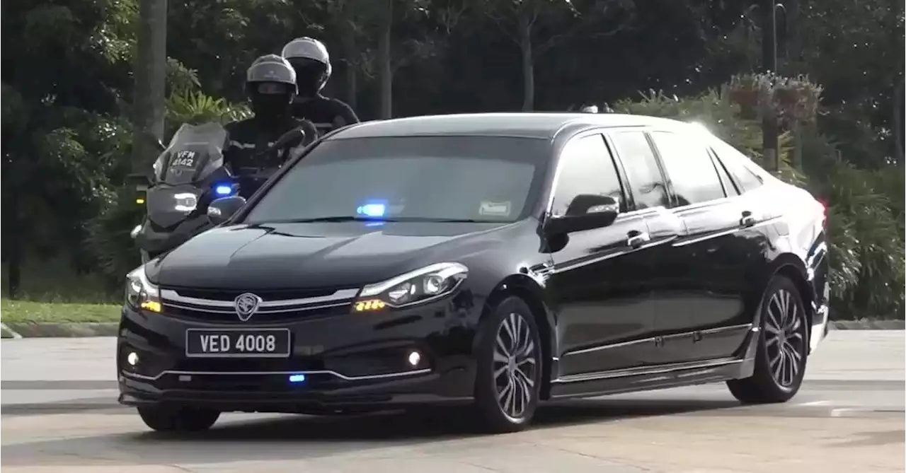 PM10 Anwar Ibrahim's official car is a stretched Proton Perdana when submitting his list of cabinet members - paultan.org