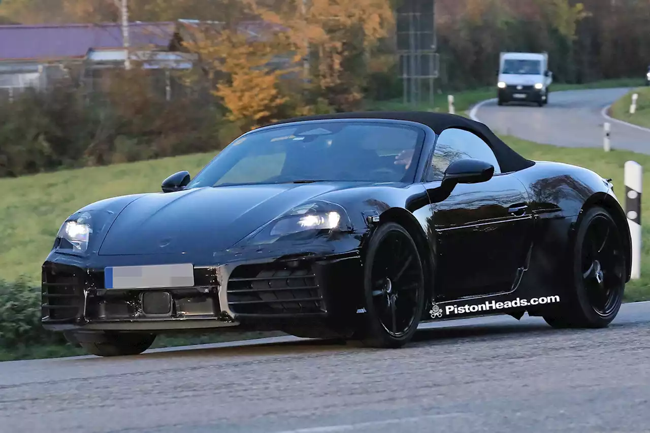 Electric Porsche Boxster spied in the wild