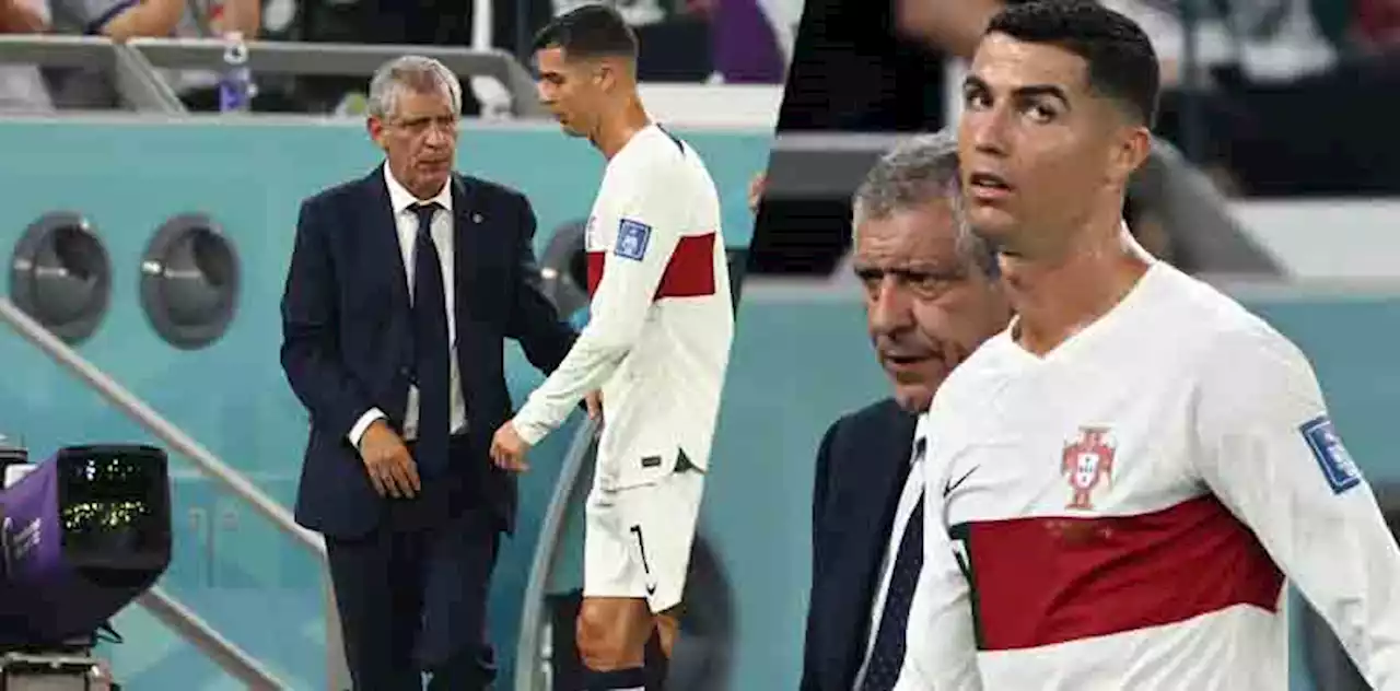 Fernando Santos 'explotó' contra Cristiano Ronaldo por sus gestos al salir de cambio: 'No me gustó nada'