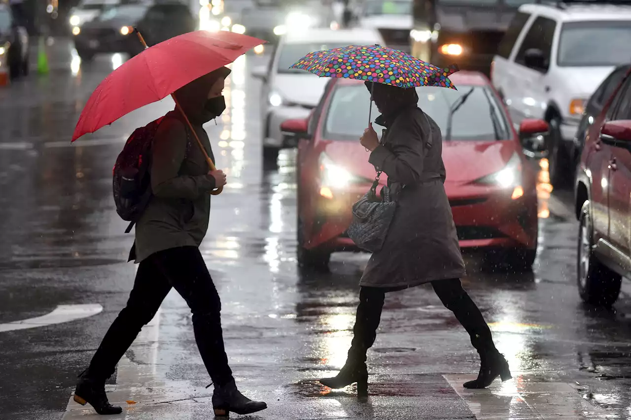 Thunderstorms possible as rain soaks SF Bay Area