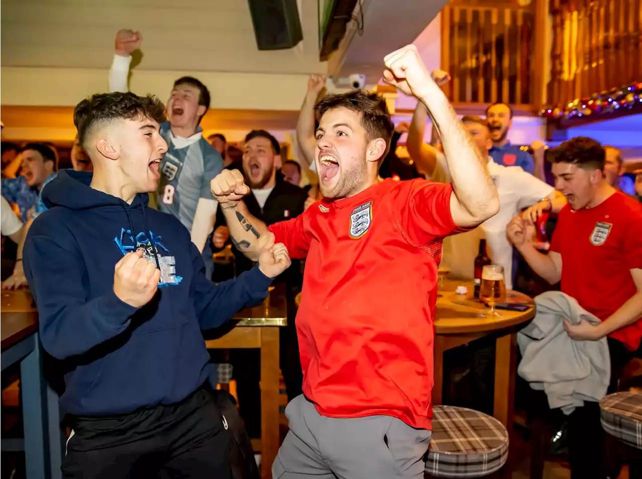 Three-sy for England as fans pack pub to cheer team on to World Cup quarter finals