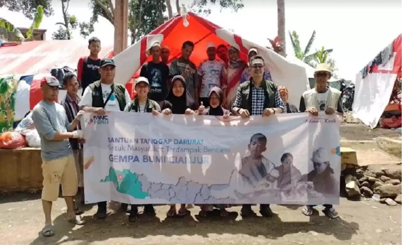 MNC Peduli Bantu Korban Gempa Cianjur di Rawa Cina, Ketua RT: Doakan Kami Kembali Bangkit