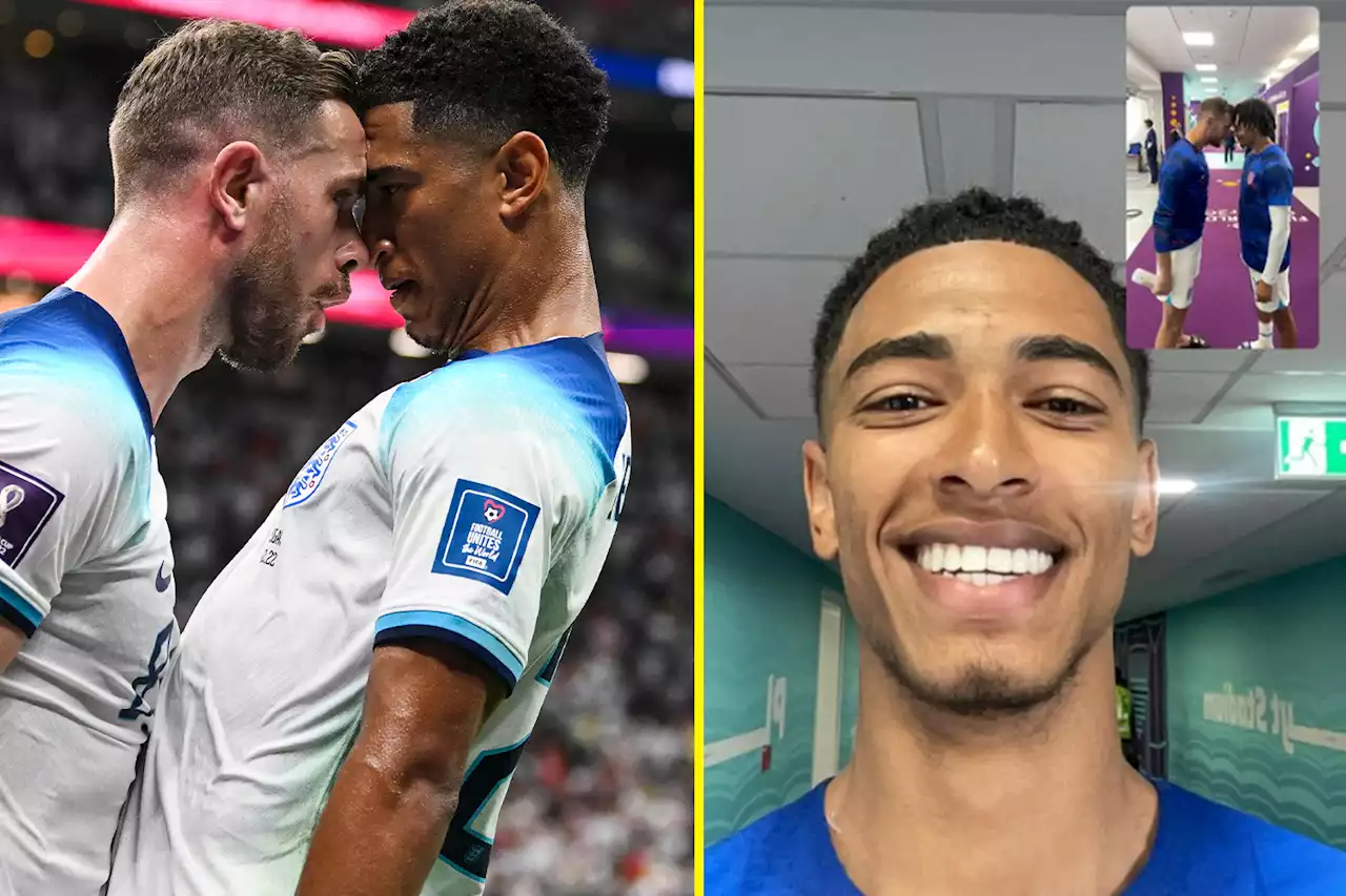 Liverpool duo Henderson and Alexander-Arnold jokingly recreate Bellingham celebration