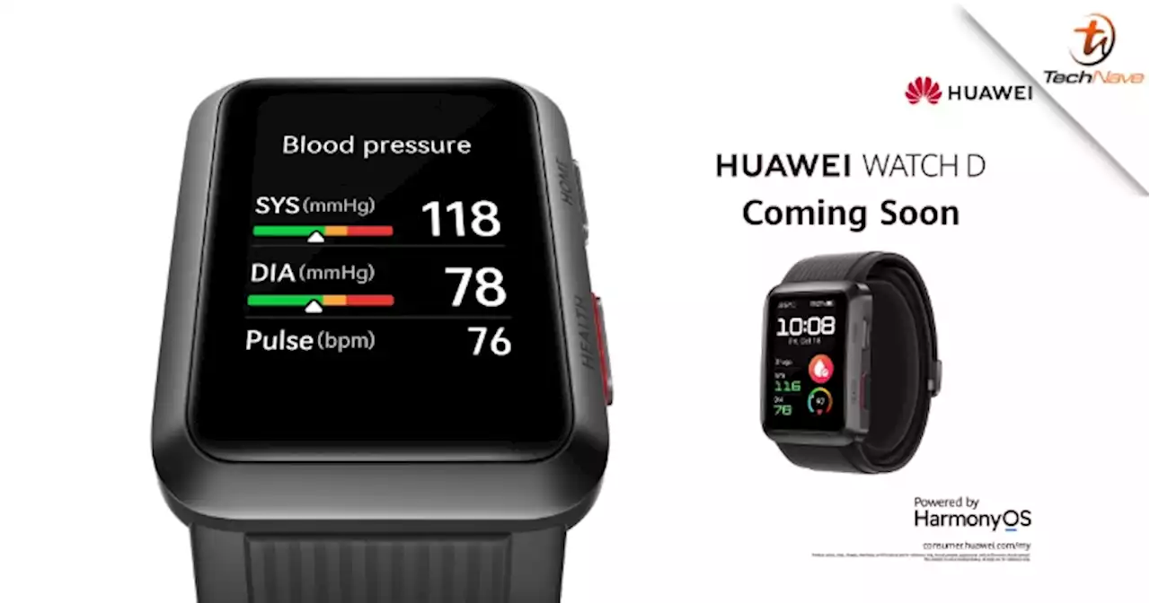 HUAWEI WATCH D to launch in Malaysia soon, features real-time ECG and blood pressure monitoring | TechNave