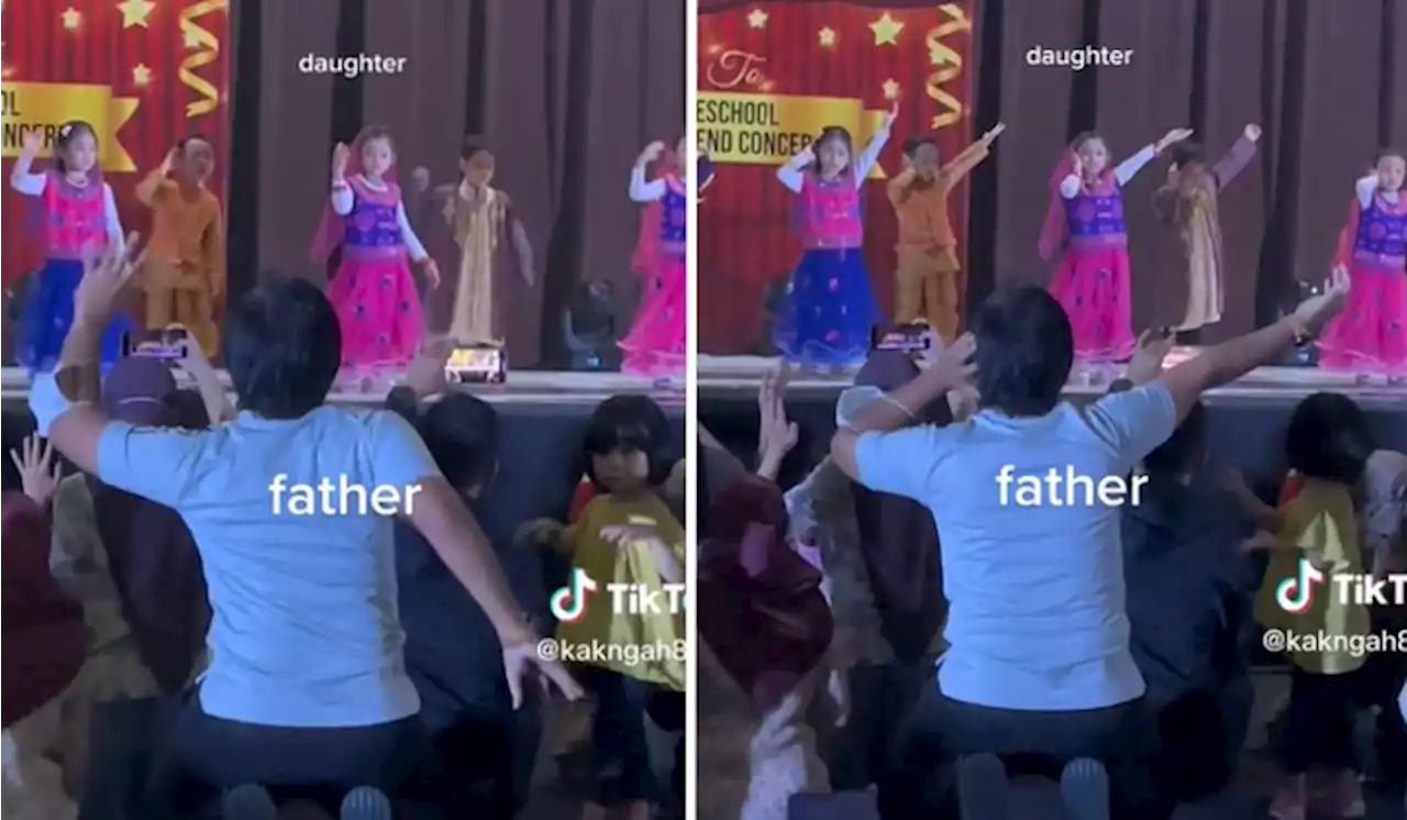 [Watch] Father Enthusiastically Guides Daughter For Her Dance Performance From The Crowd | TRP