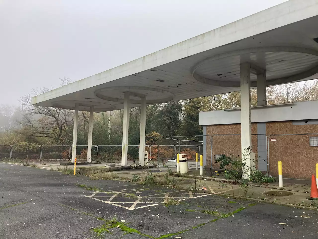 Inside abandoned station as pics reveal buildings and lorry frozen in time