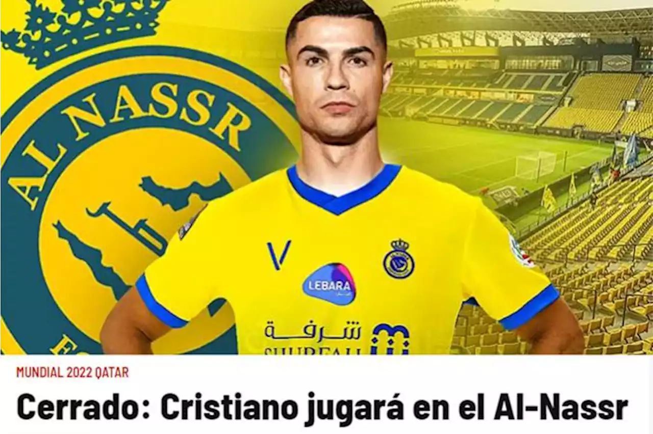 Jornal crava Cristiano Ronaldo fechado com Al-Nassr, da Arábia Saudita