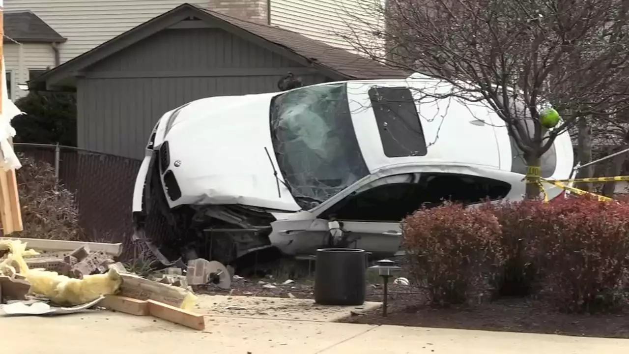 Car dealership employee arrested after crashing into home during test drive, Elmhurst police say