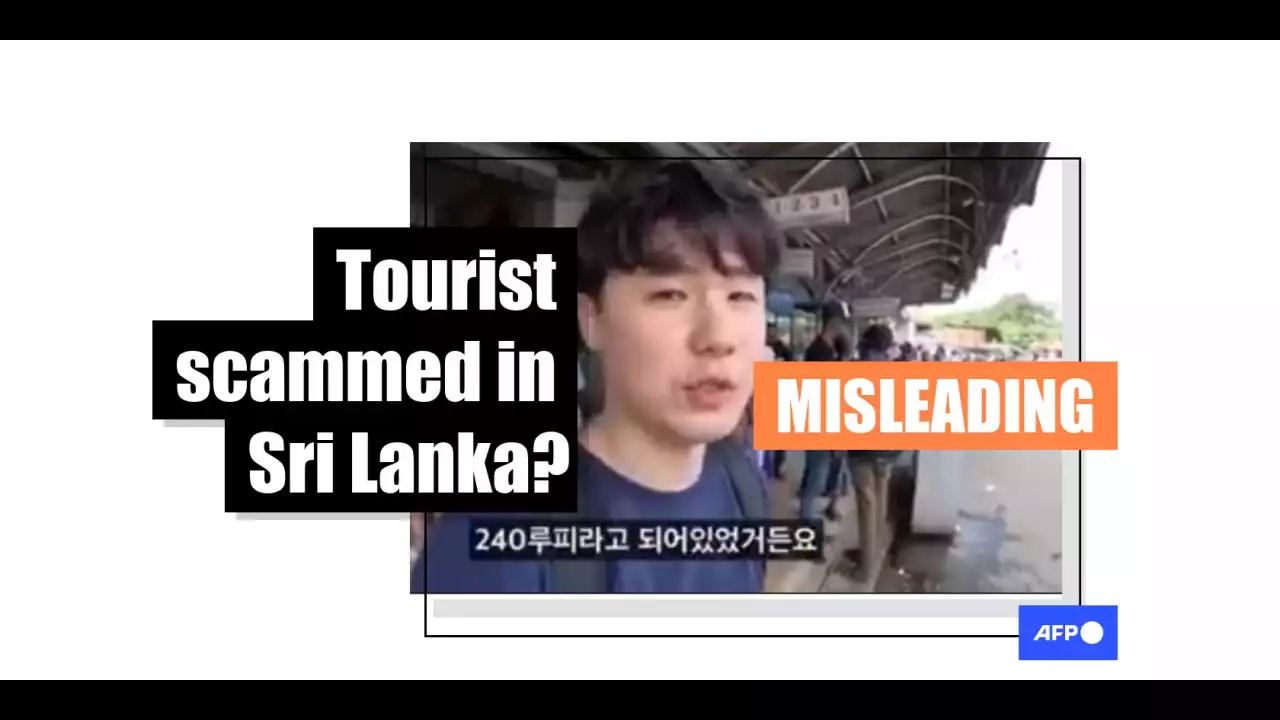 Video does not show Korean tourist 'overcharged' at Sri Lankan railway station